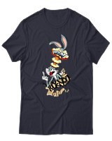 T-Shirt Unisex - Bunny Boom - Color Thumbnail Σκούρο Μπλε