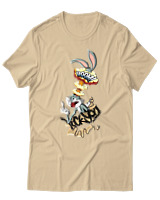 T-Shirt Unisex - Bunny Boom - Color Thumbnail Μπεζ