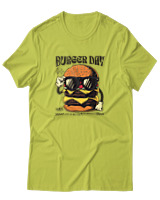 T-Shirt Αντρικό - Burger Day - Color Thumbnail Λαχανί