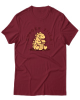 T-Shirt Αντρικό - Burger Godzilla - Color Thumbnail Σκούρο Κόκκινο
