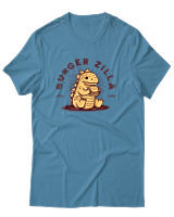 T-Shirt Αντρικό - Burger Godzilla - Color Thumbnail Τιρκουάζ