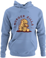 Φούτερ με κουκούλα - Burger Godzilla - Color Thumbnail Blue Carolina