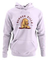 Φούτερ με κουκούλα Αντρικό - Burger Godzilla - Color Thumbnail Lilac