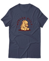 T-Shirt  Γυναικείο - Burger Godzilla - Color Thumbnail Μπλέ Γκρί