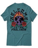 T-Shirt Αντρικό - Burning Planet - Color Thumbnail Μπλε Πράσινο