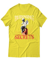 T-Shirt Unisex - Burning Secrets - Color Thumbnail Κίτρινο