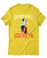 T-Shirt Unisex - Burning Secrets - Color Thumbnail Χρυσό Κίτρινο