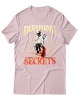 T-Shirt Unisex - Burning Secrets - Color Thumbnail Απαλό Ροζ