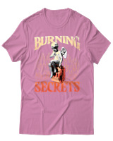 T-Shirt Unisex - Burning Secrets - Color Thumbnail Ροζ