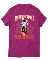 T-Shirt Unisex - Burning Secrets - Color Thumbnail Φουξια