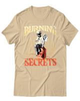 T-Shirt Unisex - Burning Secrets - Color Thumbnail Μπεζ