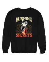 Φούτερ χωρίς κουκούλα - Burning Secrets - Color Thumbnail Μαύρο