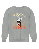 Φούτερ χωρίς κουκούλα - Burning Secrets - Color Thumbnail Γκρι Μελανζέ