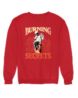 Φούτερ χωρίς κουκούλα - Burning Secrets - Color Thumbnail Κόκκινο