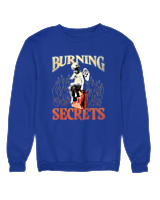 Φούτερ χωρίς κουκούλα - Burning Secrets - Color Thumbnail Μπλε Ρουά