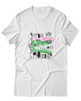T-Shirt  Γυναικείο - Bye Bye Crocodile - Color Thumbnail Άσπρο