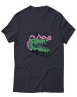 T-Shirt  Γυναικείο - Bye Bye Crocodile - Color Thumbnail Σκούρο Μπλέ