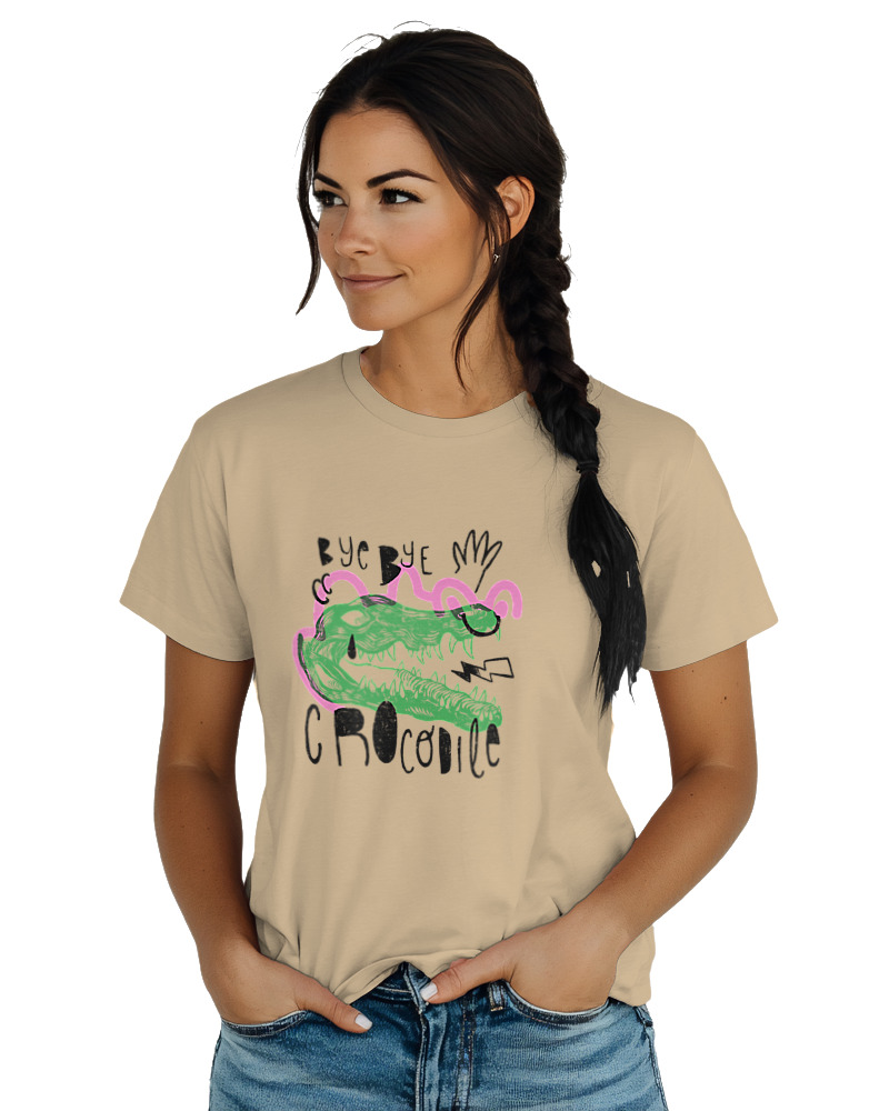T-Shirt  Γυναικείο - Bye Bye Crocodile - Image 1