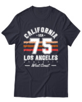 T-Shirt Unisex - California 75 - Color Thumbnail Σκούρο Μπλε