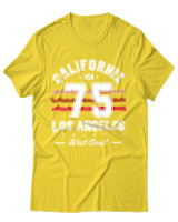 T-Shirt Unisex - California 75 - Color Thumbnail Χρυσό Κίτρινο