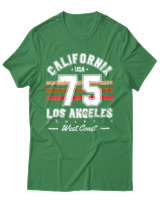 T-Shirt Unisex - California 75 - Color Thumbnail Πράσινο