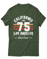 T-Shirt Unisex - California 75 - Color Thumbnail Κυπαρισσί