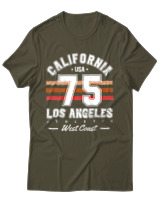 T-Shirt Unisex - California 75 - Color Thumbnail Χακί
