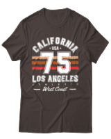 T-Shirt Unisex - California 75 - Color Thumbnail Καφέ
