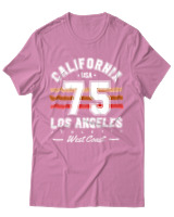 T-Shirt Unisex - California 75 - Color Thumbnail Ροζ