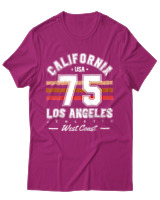 T-Shirt Unisex - California 75 - Color Thumbnail Φουξια