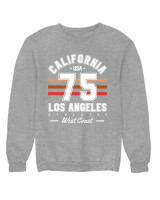 Φούτερ χωρίς κουκούλα - California 75 - Color Thumbnail Γκρι Μελανζέ