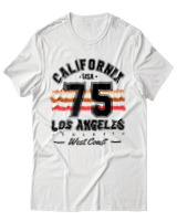 T-Shirt Unisex - California 75 - Color Thumbnail Άσπρο