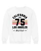 Φούτερ χωρίς κουκούλα - California 75 - Color Thumbnail 'Ασπρο
