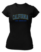 T-Shirt Στενή Γραμμή - California Los Angeles - Color Thumbnail Μαύρο