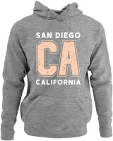Φούτερ με κουκούλα - California San Diego - Color Thumbnail Γκρι Μελανζέ