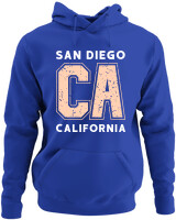 Φούτερ με κουκούλα - California San Diego - Color Thumbnail Μπλε Ρουά