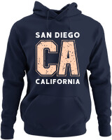 Φούτερ με κουκούλα - California San Diego - Color Thumbnail Navy Blue