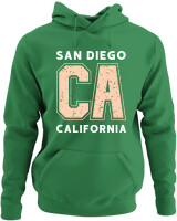 Φούτερ με κουκούλα - California San Diego - Color Thumbnail Kelly Green