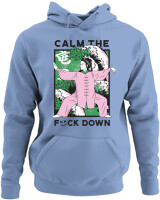 Φούτερ με κουκούλα - Calm The Fuck Down - Color Thumbnail Blue Carolina