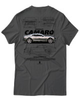T-Shirt Unisex - Camaro SS - Color Thumbnail Ανθρακί
