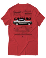 T-Shirt Unisex - Camaro SS - Color Thumbnail Κόκκινο