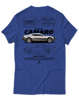 T-Shirt Unisex - Camaro SS - Color Thumbnail Μπλε Ρουά