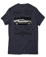 T-Shirt Unisex - Camaro SS - Color Thumbnail Σκούρο Μπλε