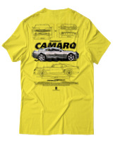 T-Shirt Unisex - Camaro SS - Color Thumbnail Κίτρινο