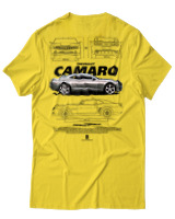 T-Shirt Unisex - Camaro SS - Color Thumbnail Χρυσό Κίτρινο