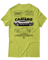 T-Shirt Unisex - Camaro SS - Color Thumbnail Λαχανί