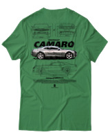 T-Shirt Unisex - Camaro SS - Color Thumbnail Πράσινο