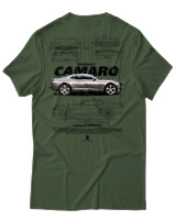 T-Shirt Unisex - Camaro SS - Color Thumbnail Κυπαρισσί