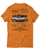 T-Shirt Unisex - Camaro SS - Color Thumbnail Πορτοκαλί