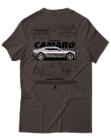 T-Shirt Unisex - Camaro SS - Color Thumbnail Καφέ